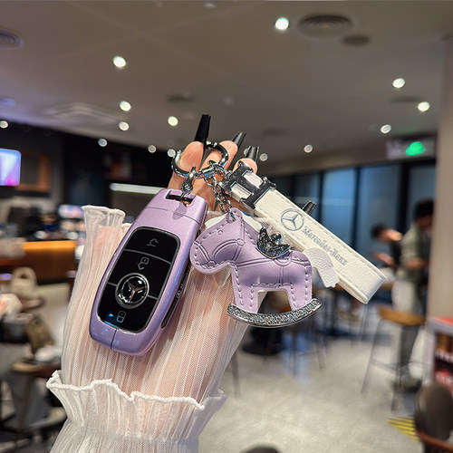 适用奔驰e300l钥匙套c260l/c200l壳A200L女gle350扣glb220glc/gla