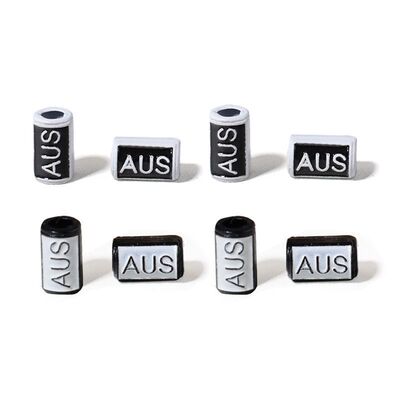 AUS合金卡扣高颜值配件松紧带尾扣绳尾扣鞋子配件懒人免系按压扣