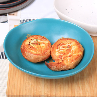 船型陶瓷盘子异形深盘轻奢高级感沙拉盘餐厅个性餐具家用汤菜盘