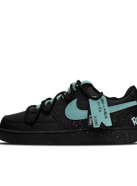 球鞋定制 Nike Court Vision Low 紫气东来男女同款板鞋 小众限定