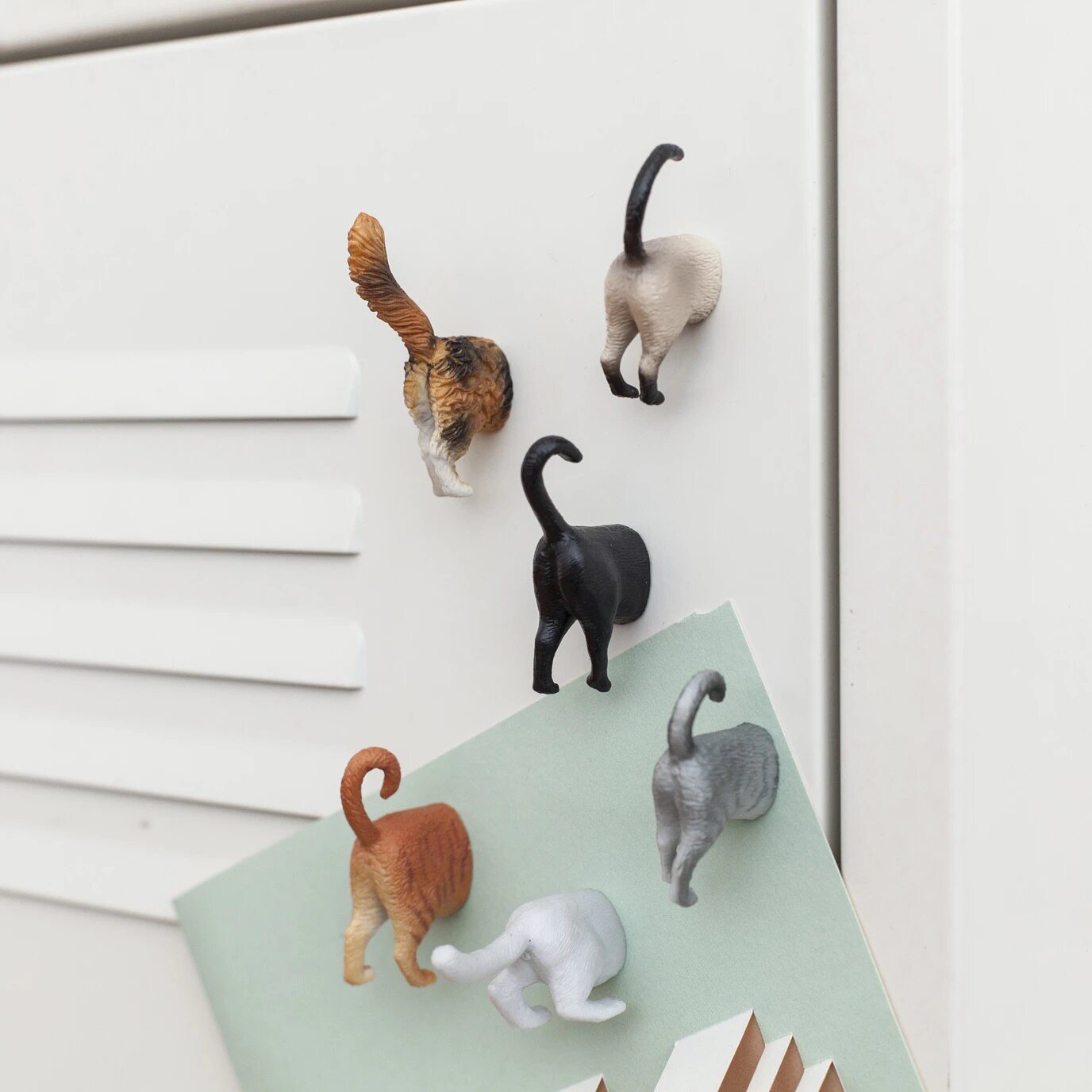[WONDERFUL STORE] 아메리칸 키커랜드 고양이와 개 엉덩이 냉장고 자석 요가 고양이 웃긴 고양이 자석