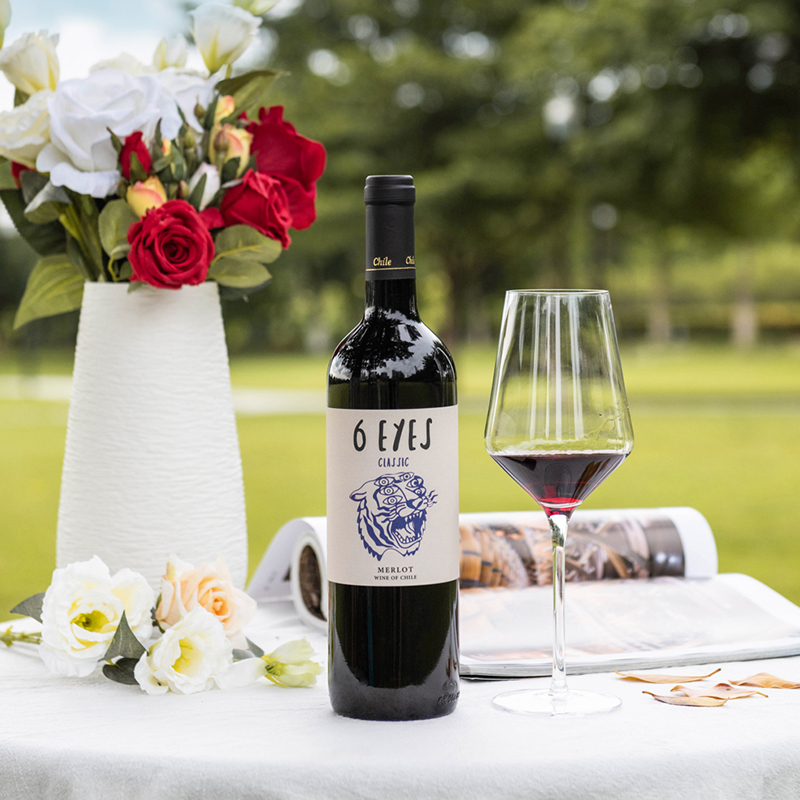 智利红酒蓝菲六智虎美乐