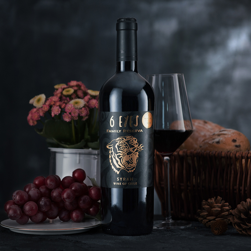 红酒蓝菲六智虎神家族珍藏西拉