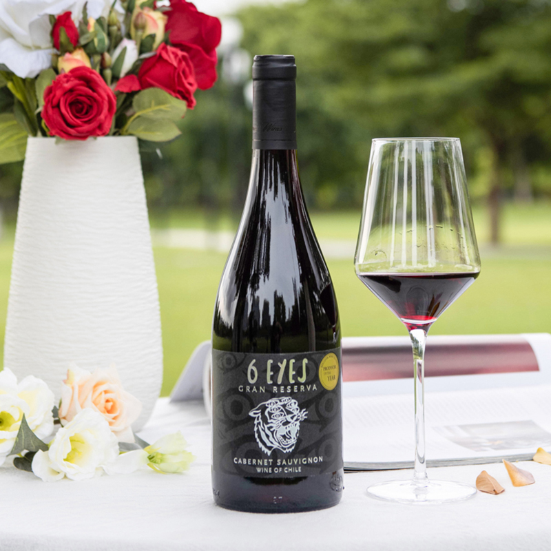 红葡萄酒蓝菲六智虎神智利