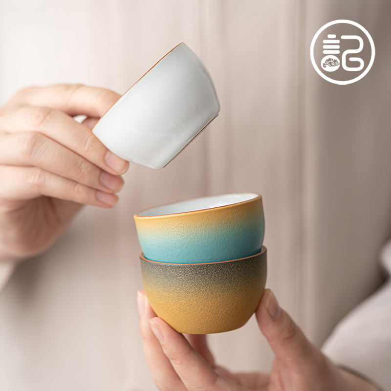 记今朝 陶瓷茶杯品茗杯喝茶杯子小茶盏单杯办公家用功夫茶具,餐饮具,茶杯,淘宝优惠券,粉丝福利购,淘宝优惠卷