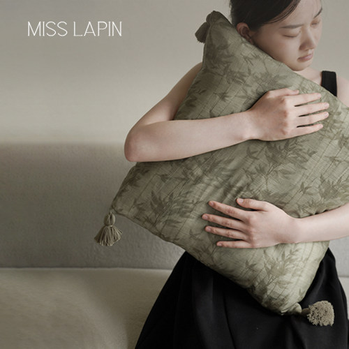 澜品『悠吟』天丝棉麻吊穗抱枕