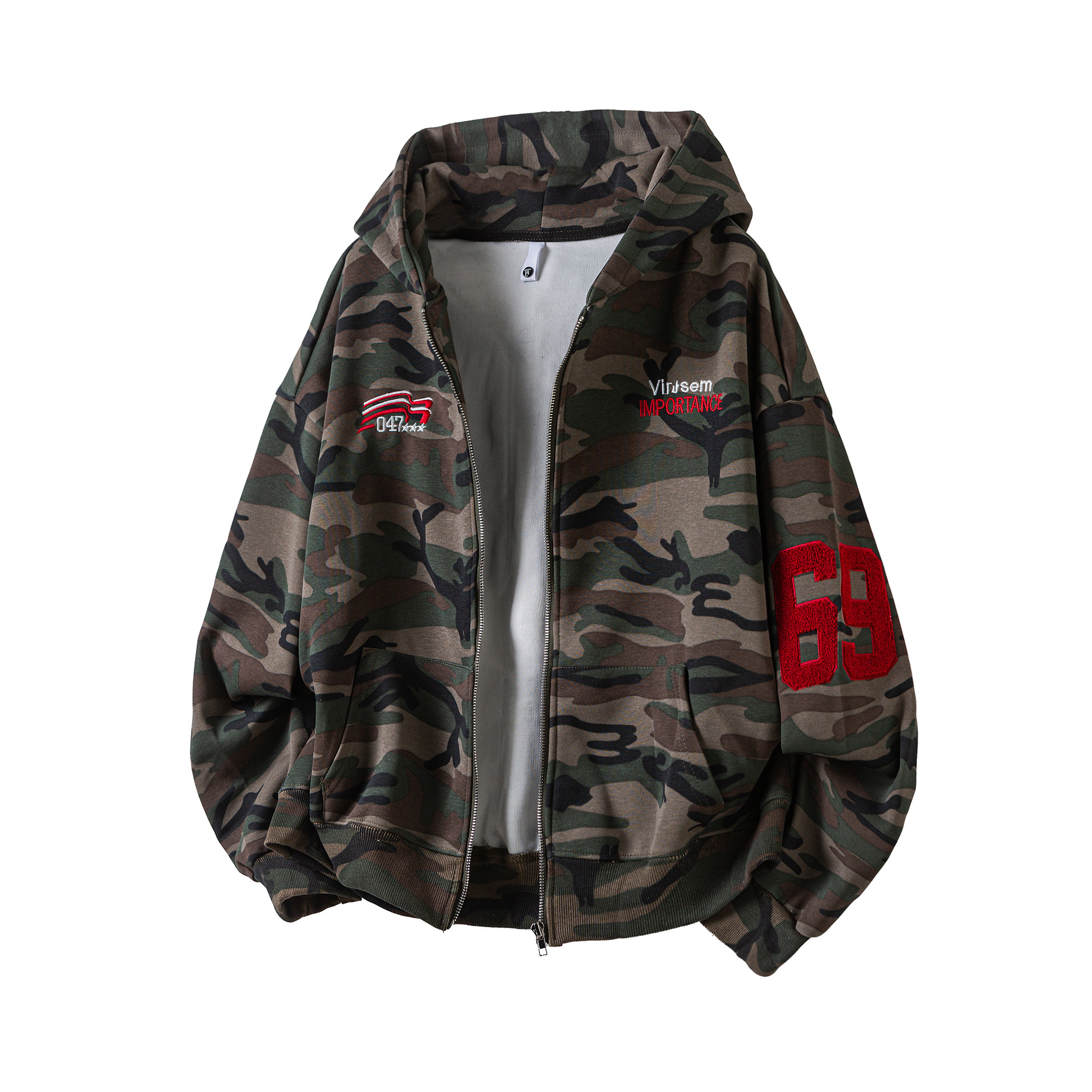 26新款迷彩刺绣重磅开衫KS2557P70，男装卫衣，星座1308