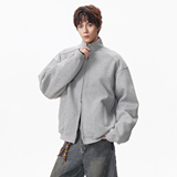 美式双拉链立领卫衣ZWY111P60，男装卫衣，星座1308