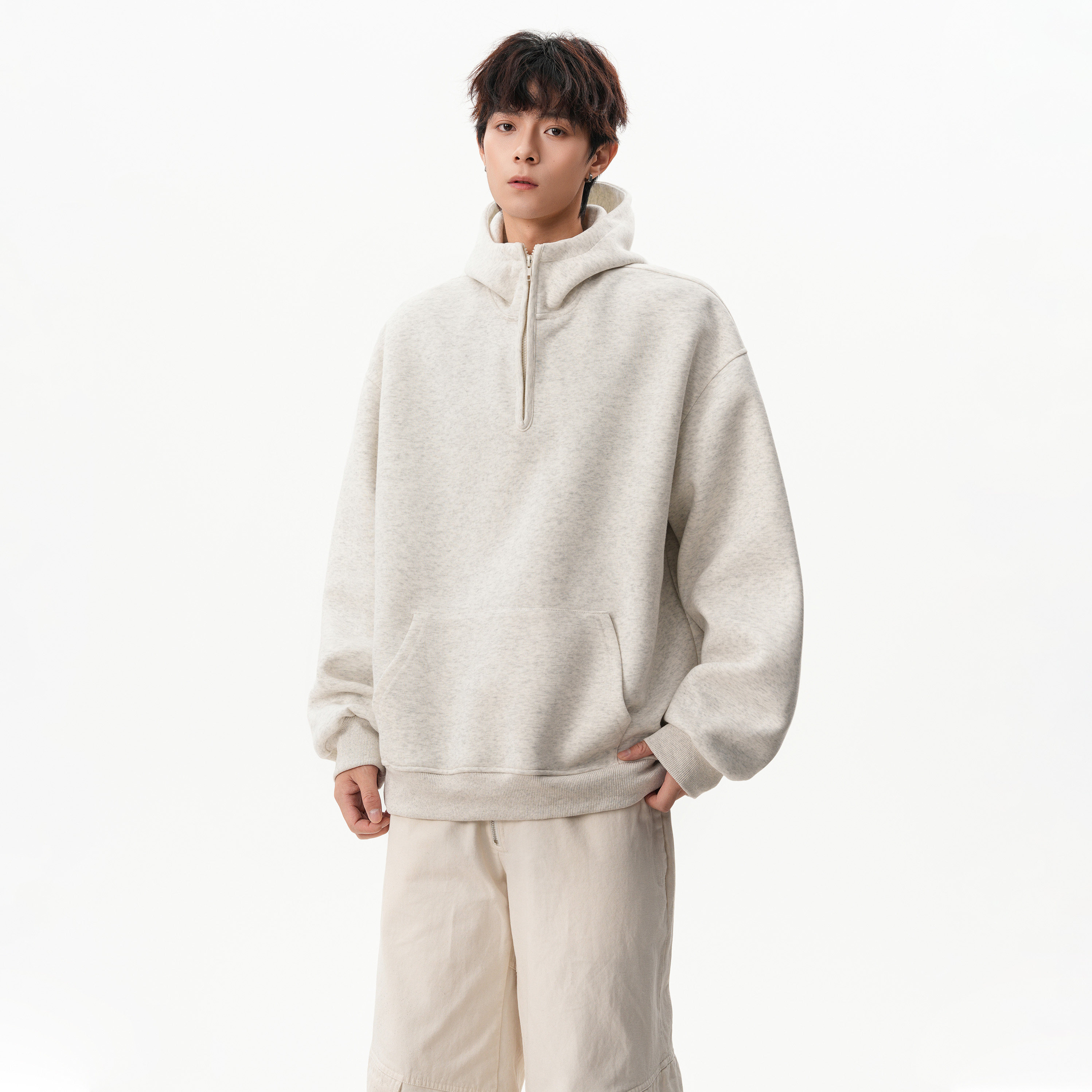 25秋新款中性校园连帽重磅休闲卫衣ZWY83P55,男装卫衣,星座1308