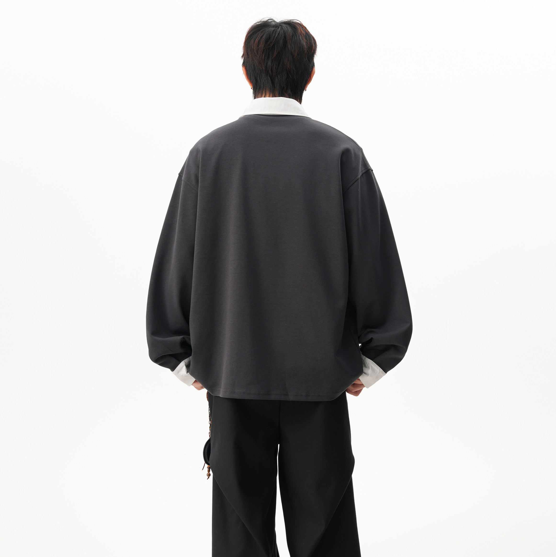25秋新款美式校园中性风假两件卫衣ZDPL15P55,男装卫衣,星座1308