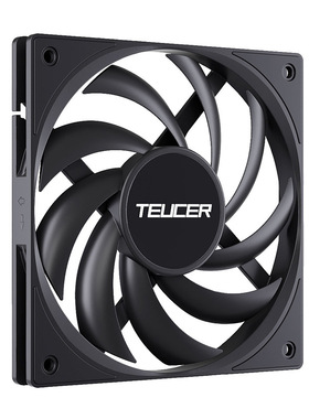 12015薄扇台式电脑机箱风扇黑色15mm厚温控静音PU散热器UT-12015