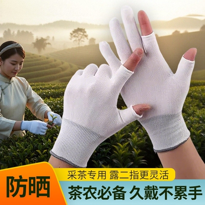 采茶专用手套女工作劳保耐