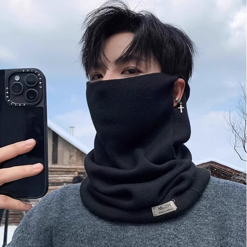 防风面罩男款秋冬季加绒厚