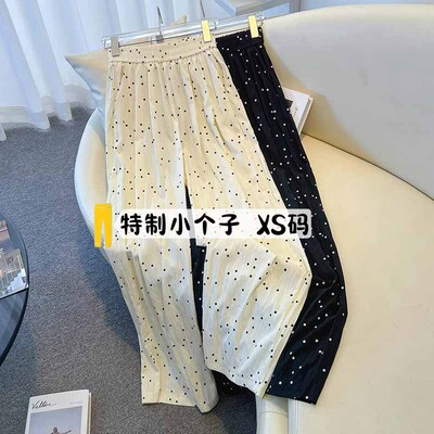 波点冰丝山本裤子女夏季休闲慵懒
