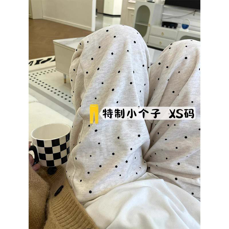 宽松bf慵懒显瘦休闲阔腿遛弯裤