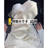 子女春夏小个子150高腰直筒休闲醋酸阔腿裤 145cm抽绳新中式 国风裤