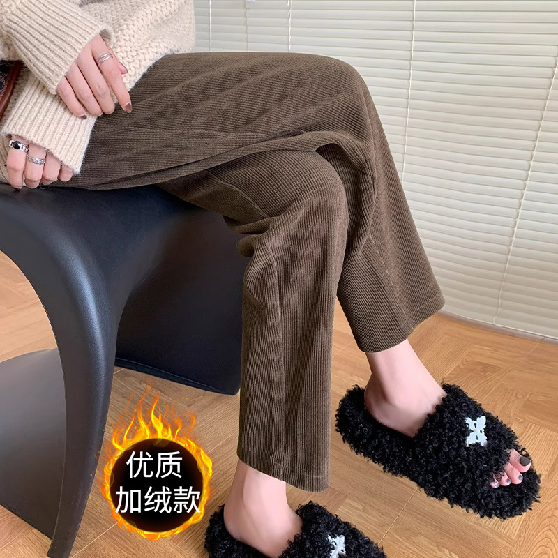 新款直筒奶奶裤145显高九分裤