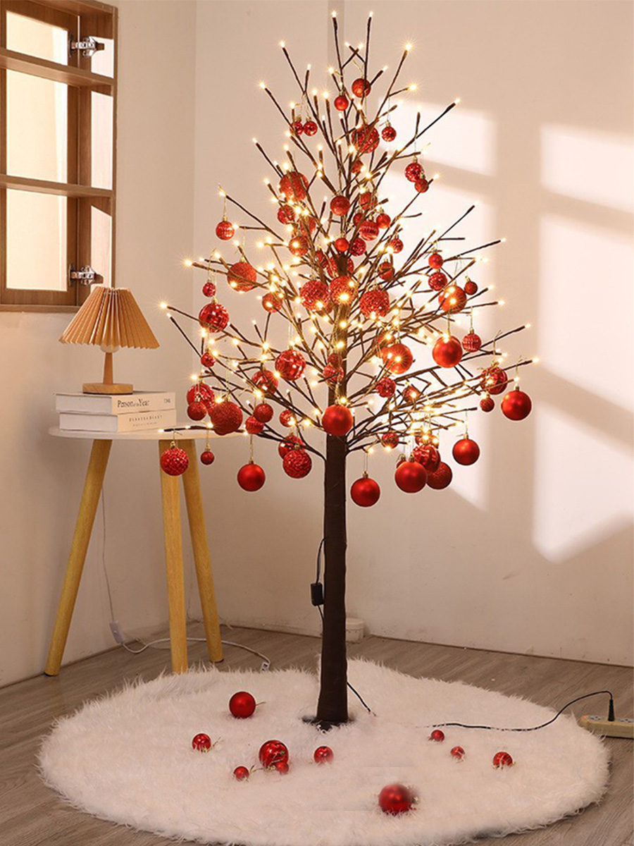 新年春节装饰过年乔迁客厅发光灯树龙年商场银行酒店场景布置摆件