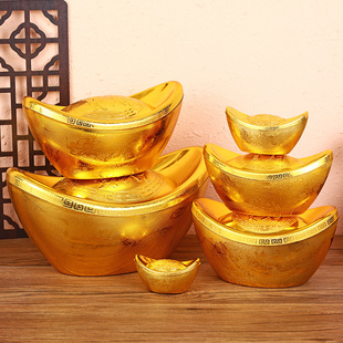 新年春节开业装饰金元宝银行商场大堂堆头商场摆件道具场景布置