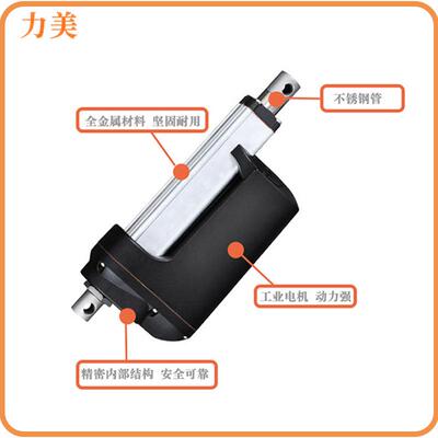 12V6mm每秒1000mm200NI业P66工设0备316推杆工0业推杆电动推杆