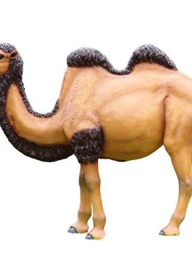 户外园林橱窗景观装饰大象斑马玻璃钢动物仿真长颈鹿大型雕塑摆件