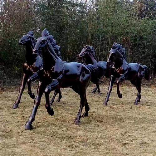 大型欧式阿波罗战车人物铸铜动物马黄铜雕塑太阳神售楼部景观摆件