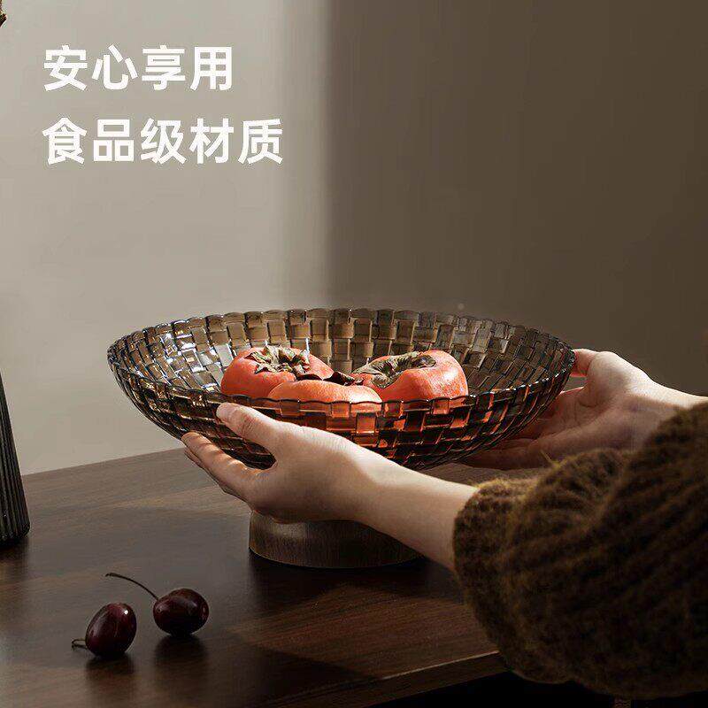 德国ZY奢F水果盘厅茶RQQ几家用新年坚轻果零食盘干果盘高颜值客沥