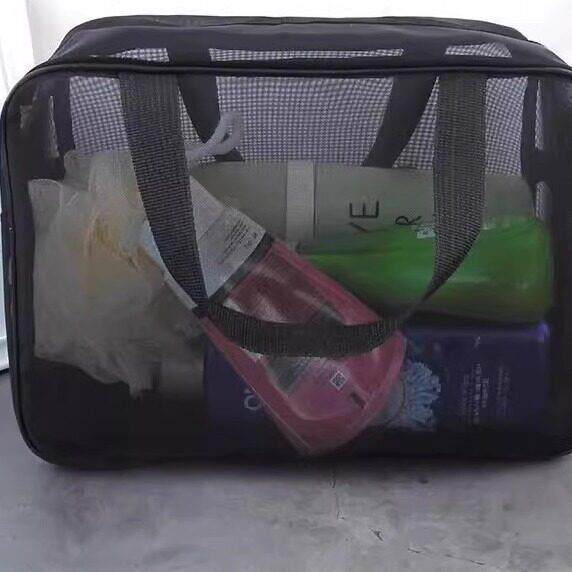 日本品质精工洗澡包浴兜手提洗漱袋子用品网眼洗浴包旅行收纳筐