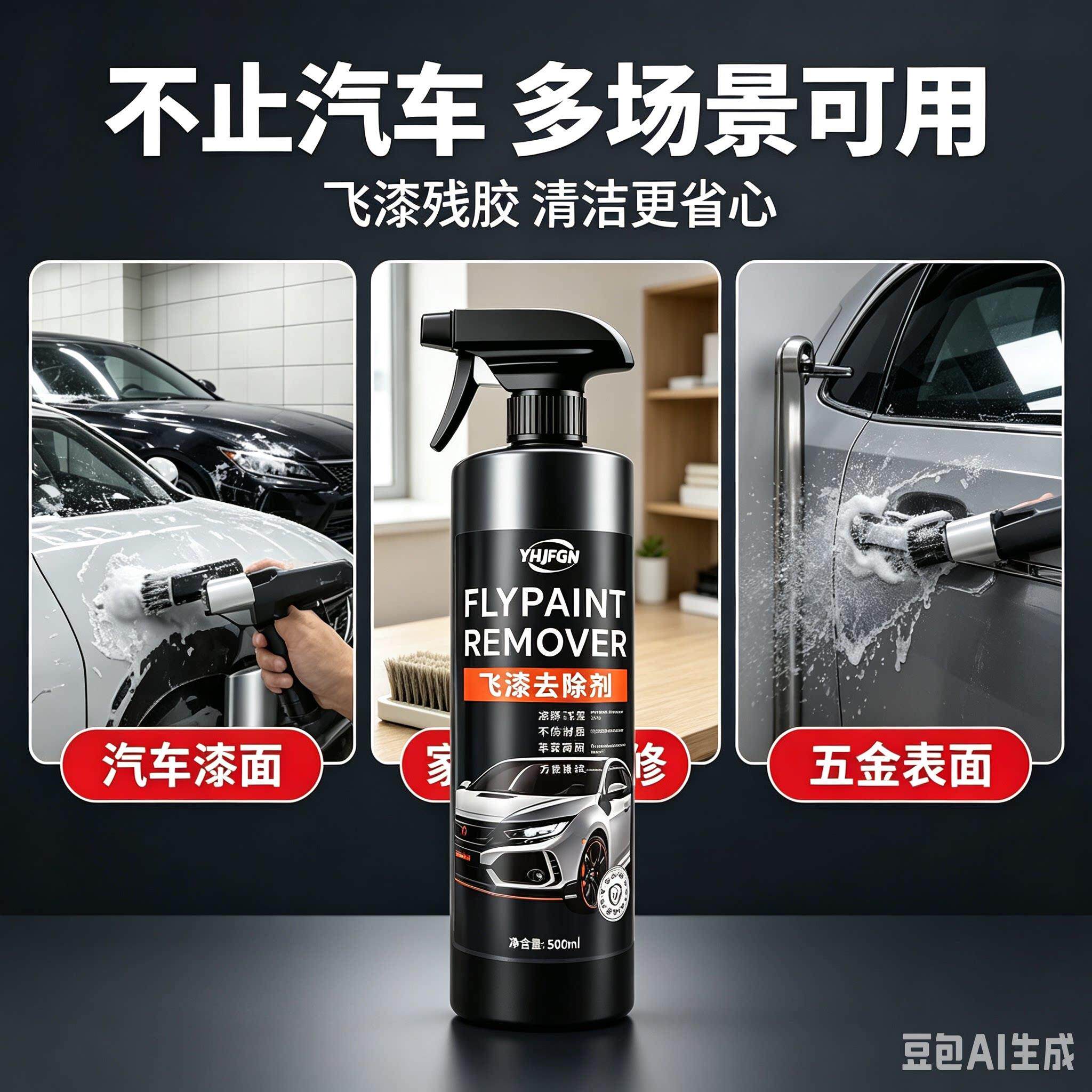 飞漆去除剂汽除飞漆清剂清车身玻洗璃油漆洗车EKV剂除胶剂不伤车Z