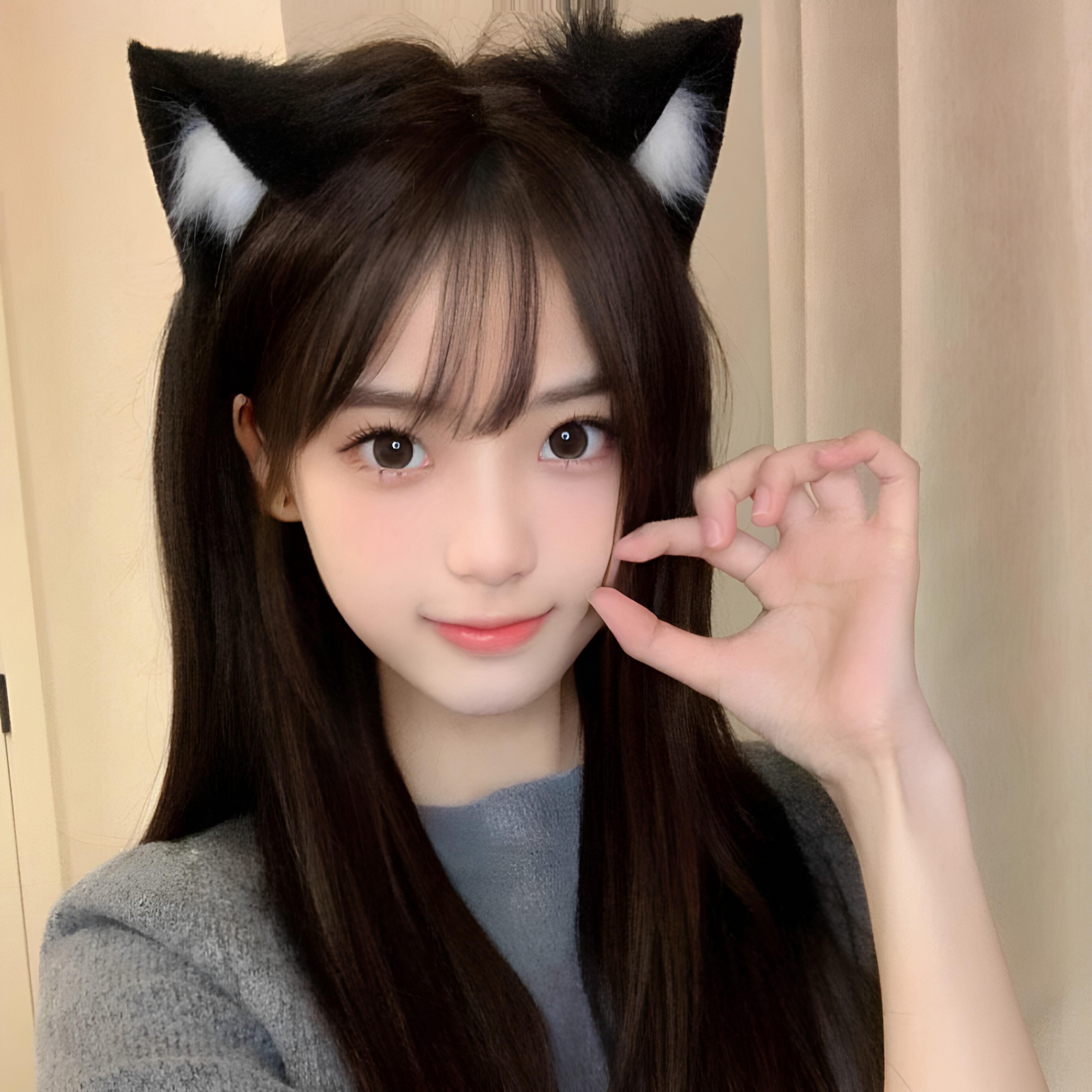 升级猫耳朵头饰发箍女生韩系兽耳发夹cos可爱发夹猫咪发箍万圣节