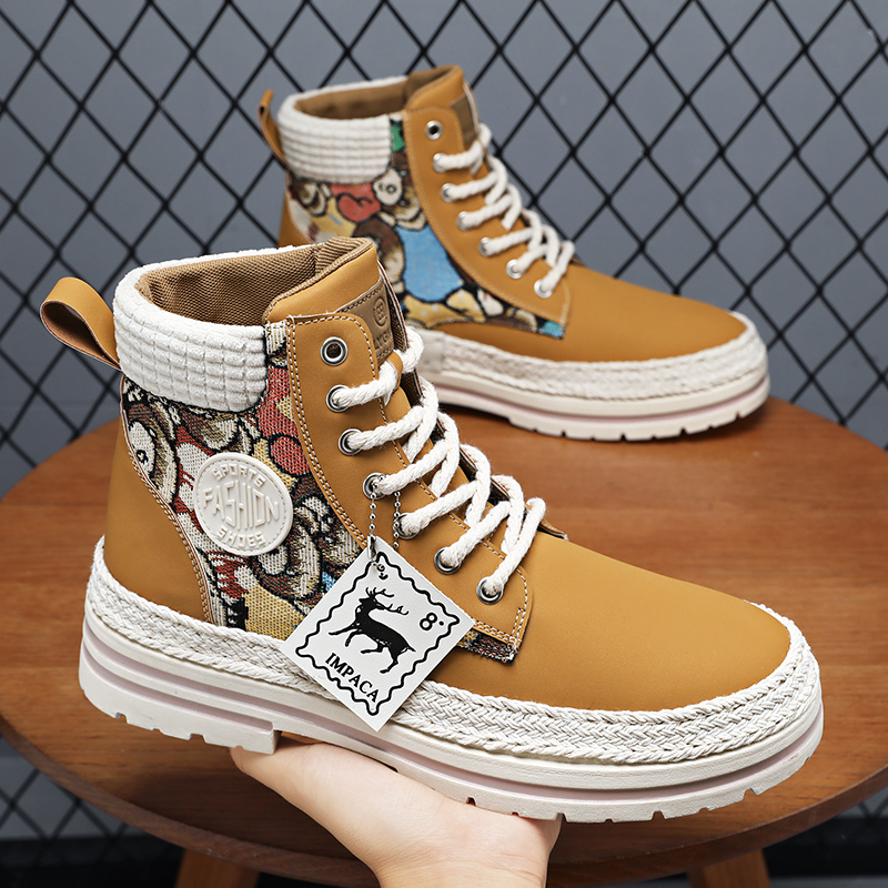 2025新款冬季高帮防滑耐磨工装鞋