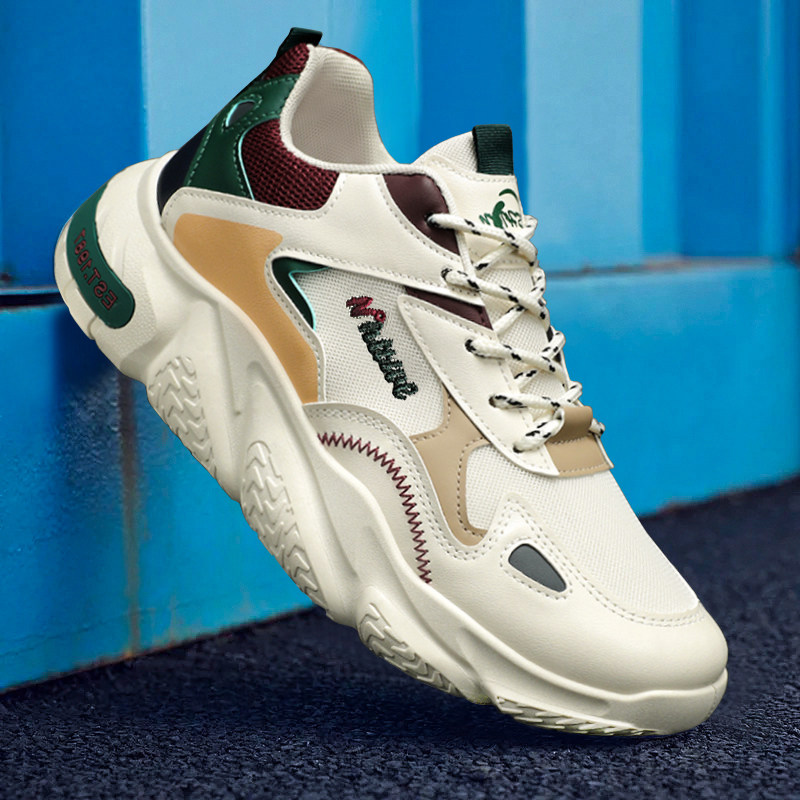 老爹鞋男2026新款潮流运动鞋拼色增高休闲跑步鞋学生系带潮鞋男鞋,流行男鞋,德训鞋,淘宝优惠券,粉丝福利购,淘宝优惠卷