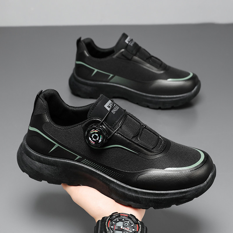 男鞋2026新款黑色耐磨德训鞋男透气百搭休闲运动鞋男士轻便跑步鞋,流行男鞋,德训鞋,淘宝优惠券,粉丝福利购,淘宝优惠卷