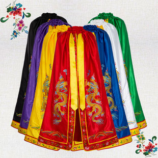 还愿五爷披风神像关二爷关羽文武财神爷刺绣金龙斗篷披肩龙袍衣服