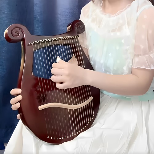 MOXI天使小竖琴16音莱雅小型箜篌初学者lyre19弦里拉琴21小众乐器