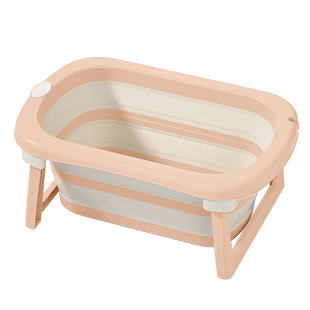 加高婴儿洗澡浴盆宝宝浴桶大号折叠坐躺小孩家用新生儿用品洗澡桶