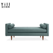 简美卧室布艺g床尾凳长凳衣帽间换鞋 店休息凳简约现代沙发 凳服装