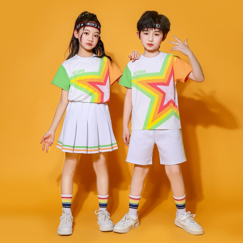 六一儿童啦啦队演出服套装幼儿园合唱团朗诵小学生运动会班服校服