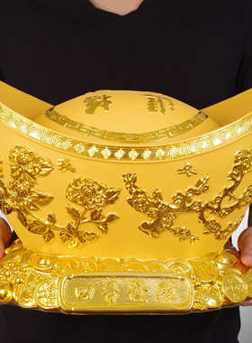 招财元宝聚宝盆存钱罐大号家居客厅办公室M书桌店铺开业装饰品摆