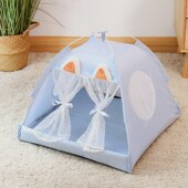 厂家夏季 可用可折叠可拆洗宠物用品宠物床 猫j窝宠物帐篷窝四季