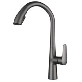 拉丝金厨房抽拉式 水龙头冷热伸缩旋转家用洗T菜盆洗碗水槽龙头