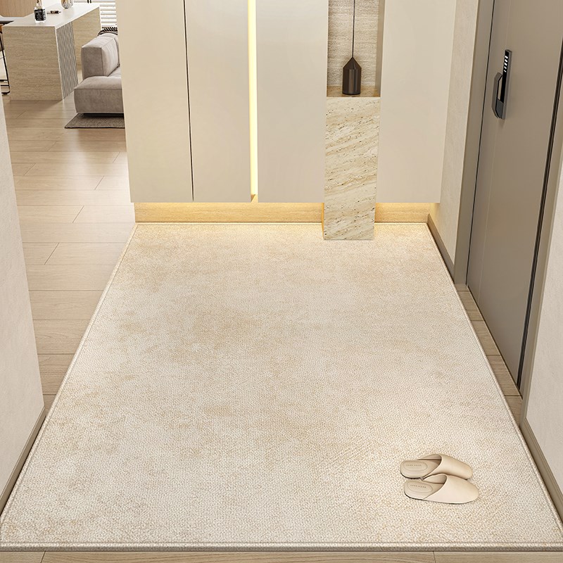 新款奶油风入户门地垫轻奢高级简约地毯门垫家用意式防滑脚垫定制