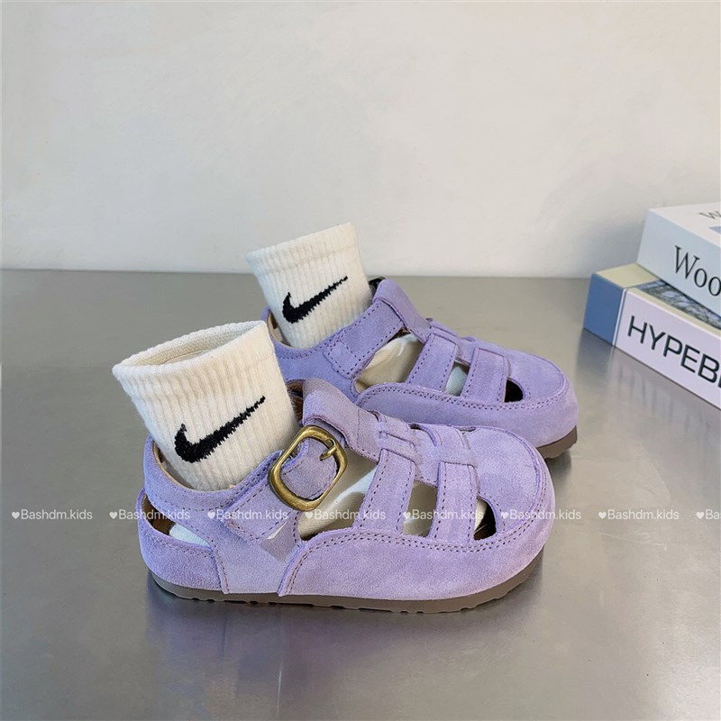 女童凉鞋2025夏季新款男童鞋子真皮包头运动鞋儿童沙滩鞋宝宝凉鞋