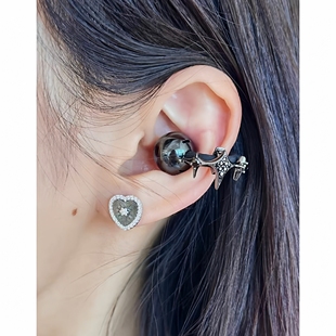 华为适用freeclip耳机扣女星芒锆石小众设计耳机夹钻扣配饰独特男