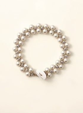 抖音爆款琉璃珍珠手链女小众设计手串手工气质优雅高级手饰配饰品