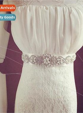 XW62-4 Bridal Wedding Waistband Europe Rhinestone Belt Appli