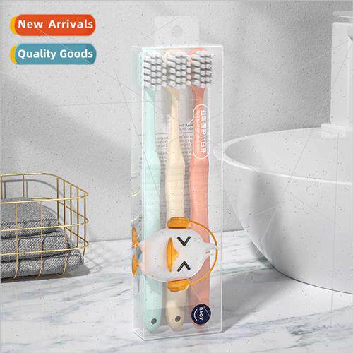 Jelly Color Adult Toothbrush 3pcs mple Cotton Feeling Soft B