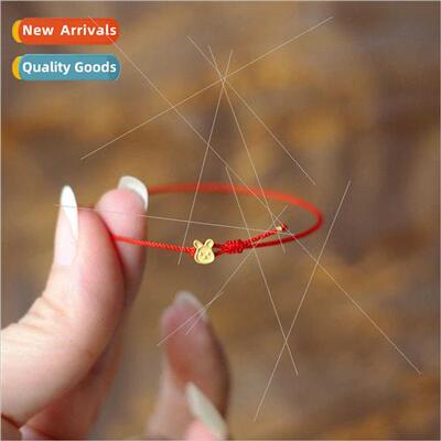 Chinese Zodiac Rabb Red Rope Bracelet Women Hand-Woven Men W