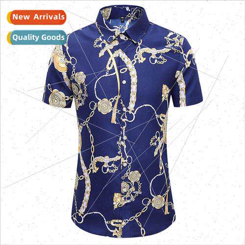 2021 Spring Summer Large ze Flower Shirt Short Sleeve Chines