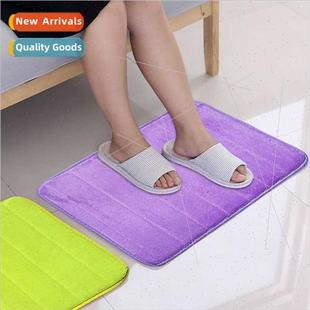water absorbent floor Bathroom bathroom velvet mats coral